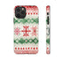 Icelandic Watercolor inspired by Christmas Sweaters - Impact Resistant Phone Case iPhone 11 Pro Glossy